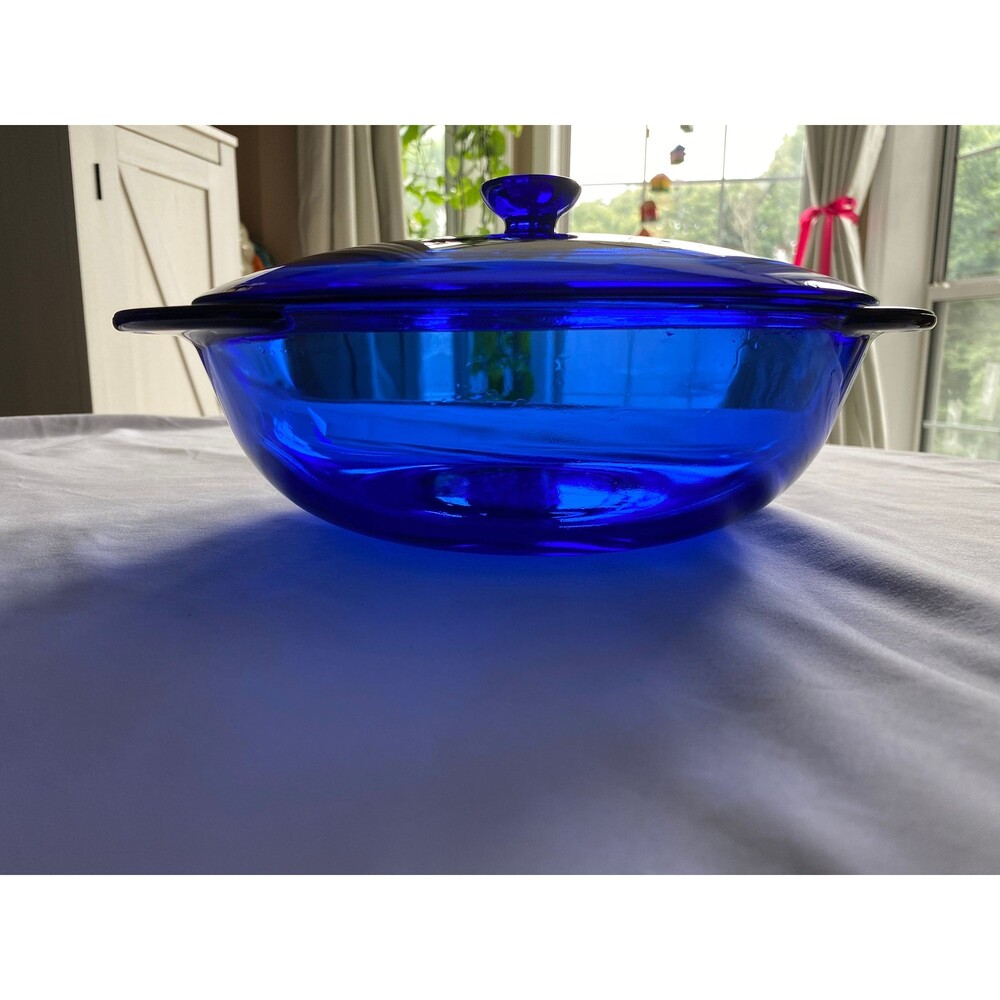 Anchor Hocking Cobalt 2 QT USA with Lid